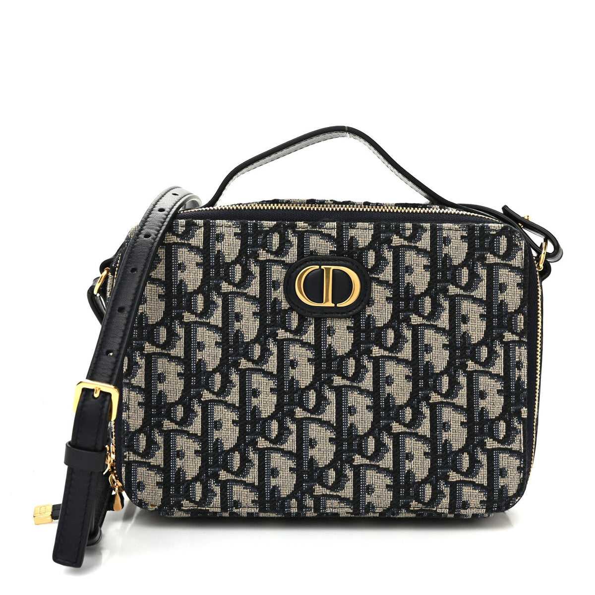 Oblique 30 Montaigne Top Handle Box Bag Blue wholesalehk.shop