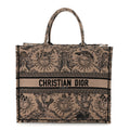 Canvas Embroidered Large Toile de Jouy Soleil Book Tote Beige £¨ Direct shipment via from wholesalehk.shop