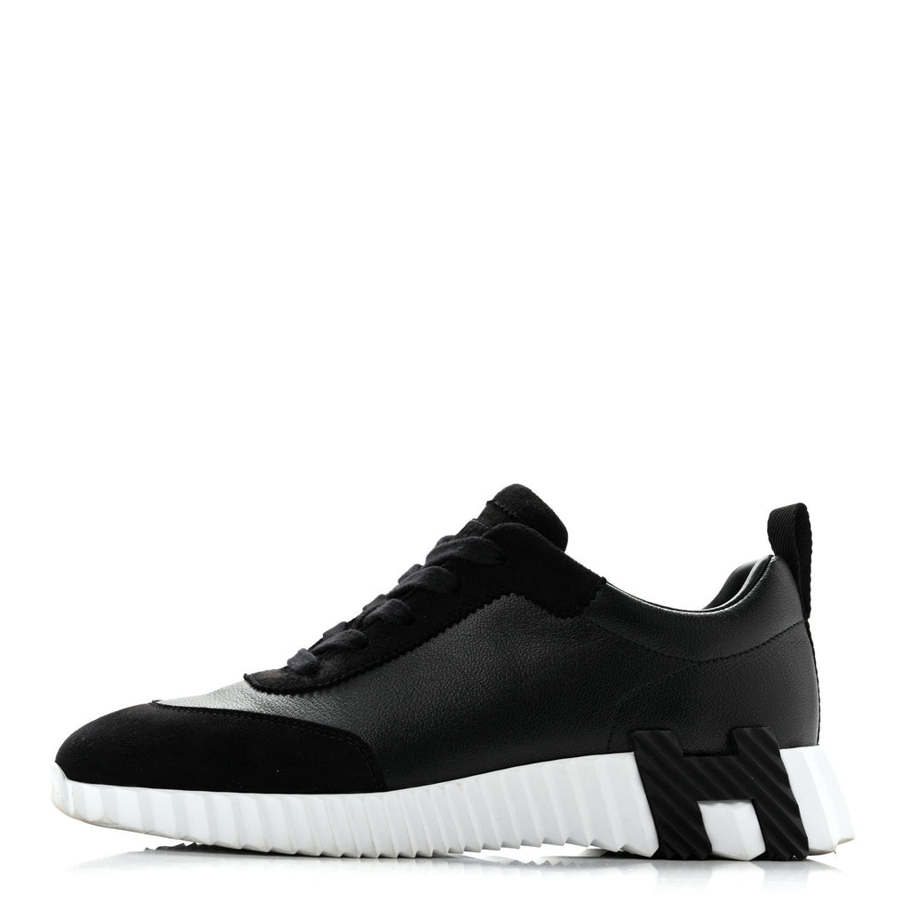 Goatskin Suede Goatskin Bouncing Sneakers 37 Black wholesalehk.shop