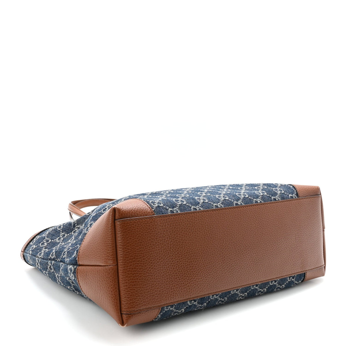 New Denim GG Monogram Medium Ophidia Shopping Tote Blue Tea Cuir wholesalehk.shop