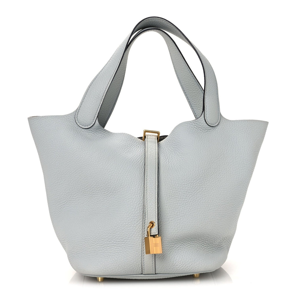 Taurillon Clemence Picotin Lock 22 MM Bleu Pale £¨ Direct shipment via from wholesalehk.shop
