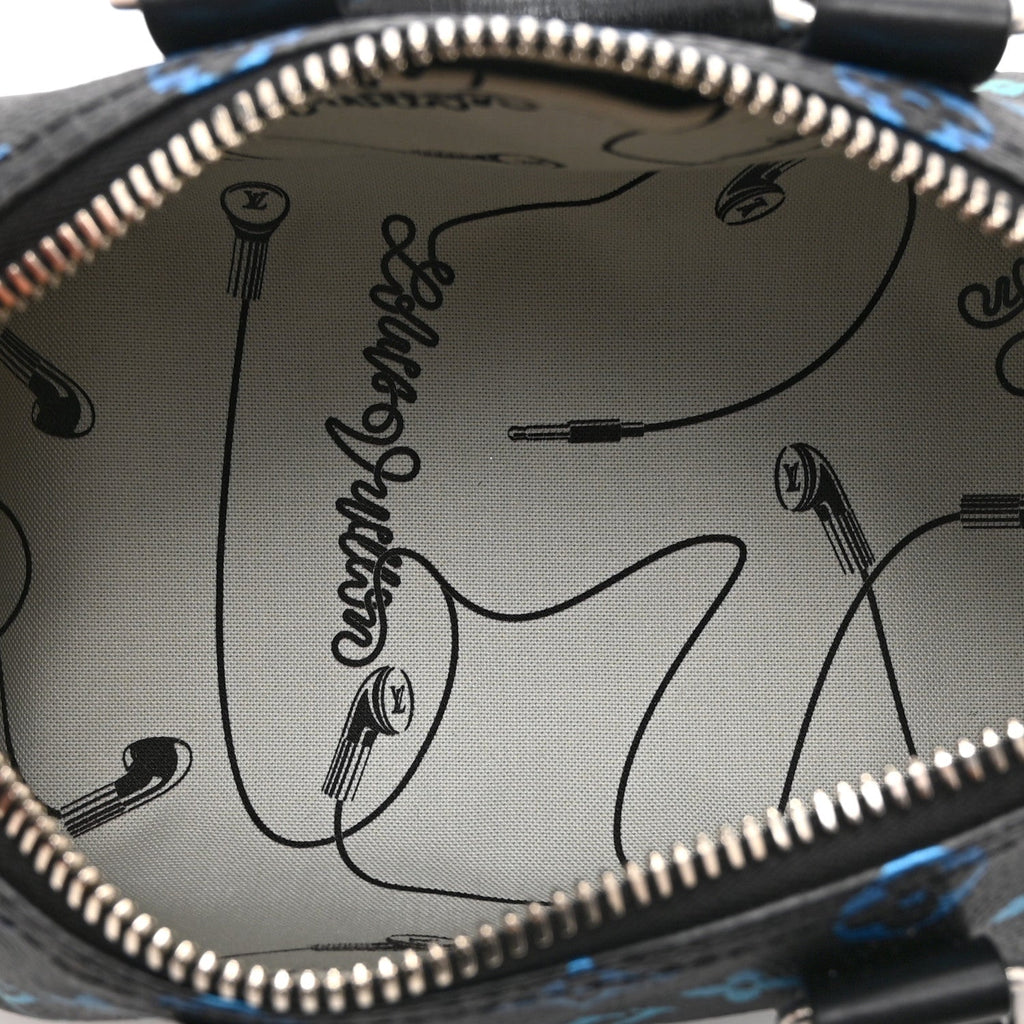 Monogram Iridescent Keepall Bandouliere 25 Black wholesalehk.shop