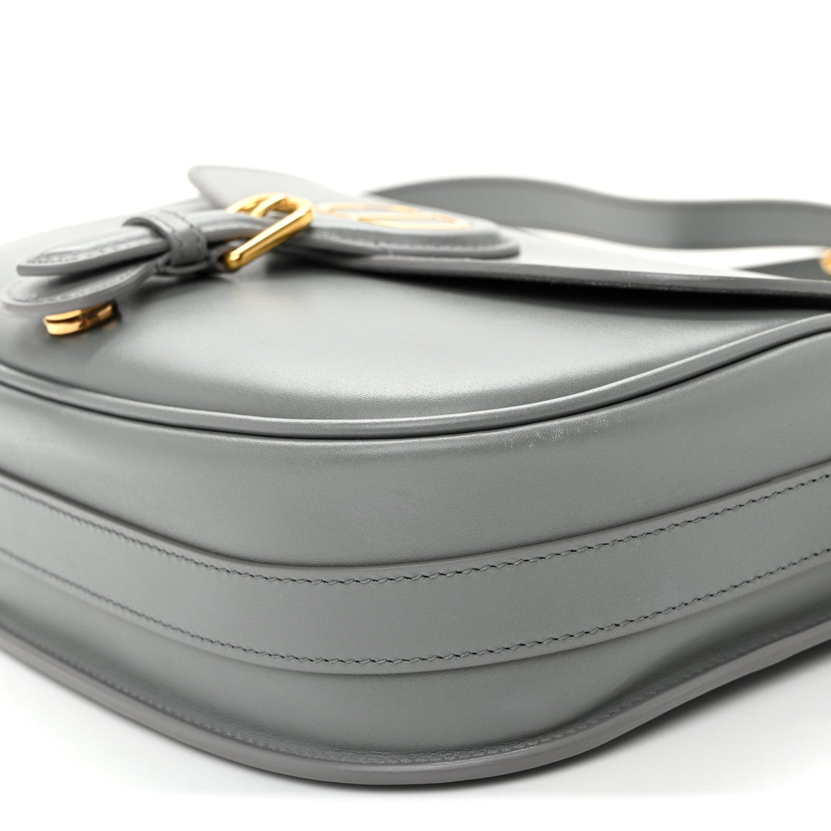 Box Calfskin Medium Bobby Flap Gray wholesalehk.shop