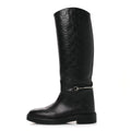 Guccissima Real Betis Glamour Calfskin Michelangelo Slim Horsebit Riding Boots 39.5 Black £¨ Direct shipment via from wholesalehk.shop