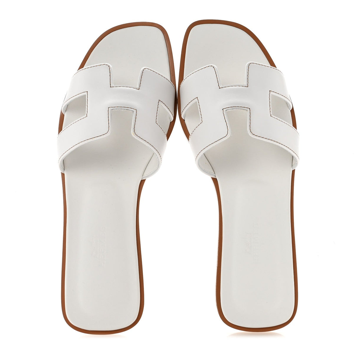 Box Calfskin Oran Sandals 36 White wholesalehk.shop