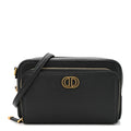 Grained Calfskin Caro Double Pouch Black wholesalehk.shop