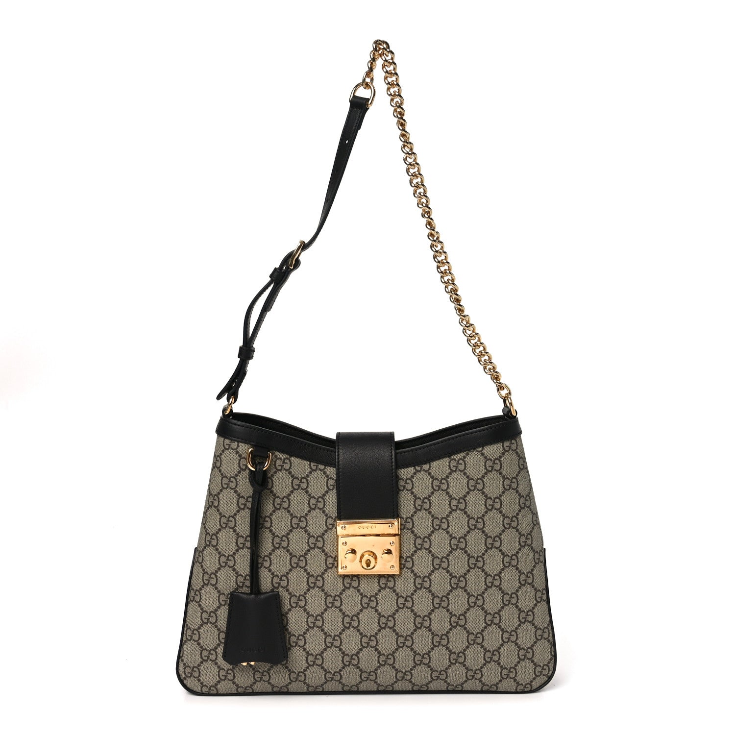 GG Supreme Monogram Medium Padlock Shoulder Bag Black £¨ Direct shipment via from wholesalehk.shop
