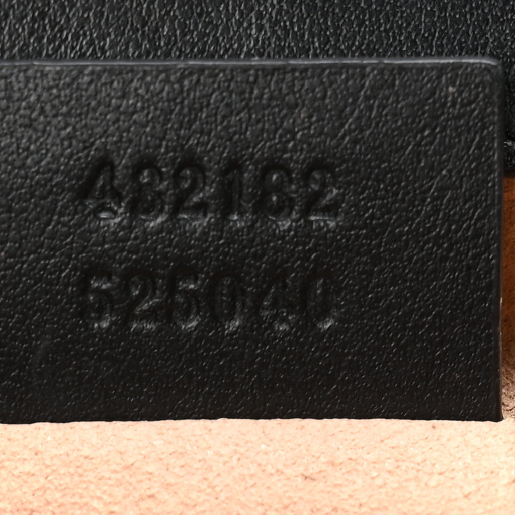 Calfskin GG Supreme Monogram Small Padlock Shoulder Bag Black Gold £¨ Direct shipment via from wholesalehk.shop