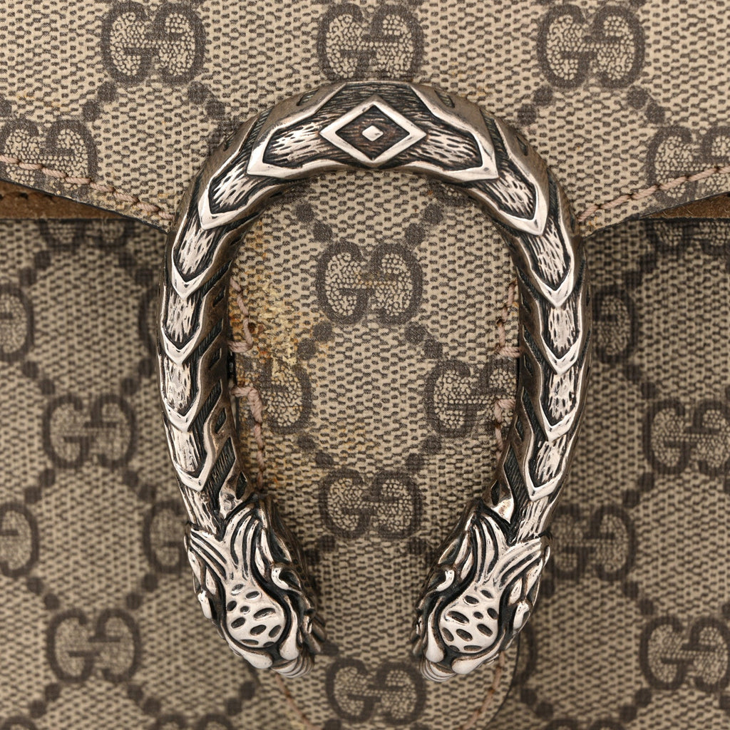 GG Supreme Monogram Small Dionysus Shoulder Bag Taupe wholesalehk.shop