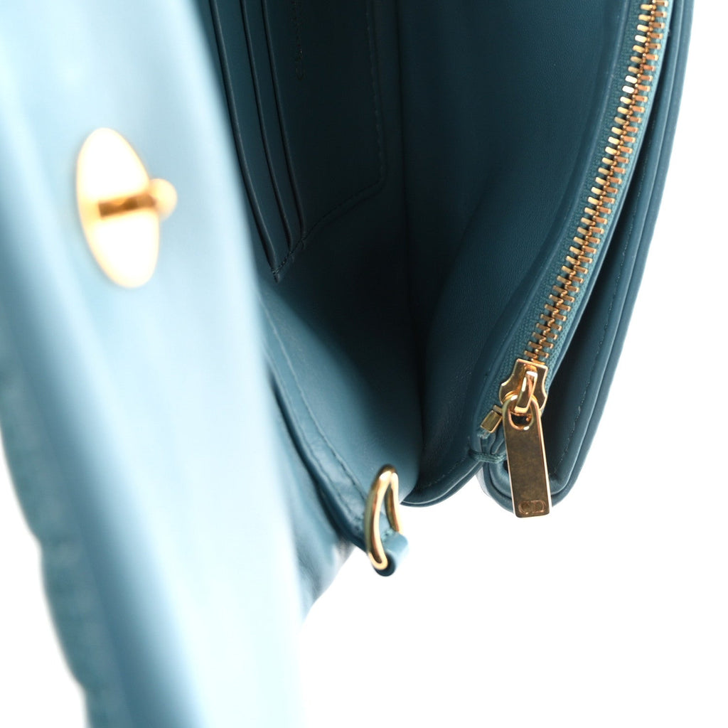 Calfskin Macrocannage Mini Caro Bag Horizon Blue wholesalehk.shop