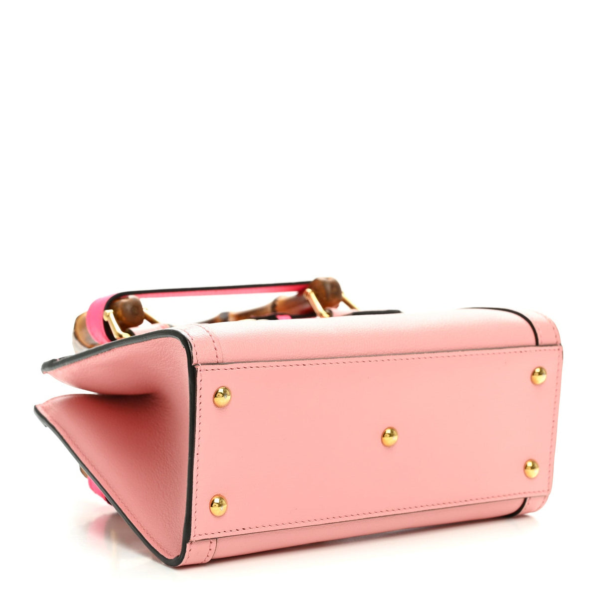 Wonka Grain Calfskin Mini Diana Tote Bag Wild Rose Fuxia Fluo wholesalehk.shop