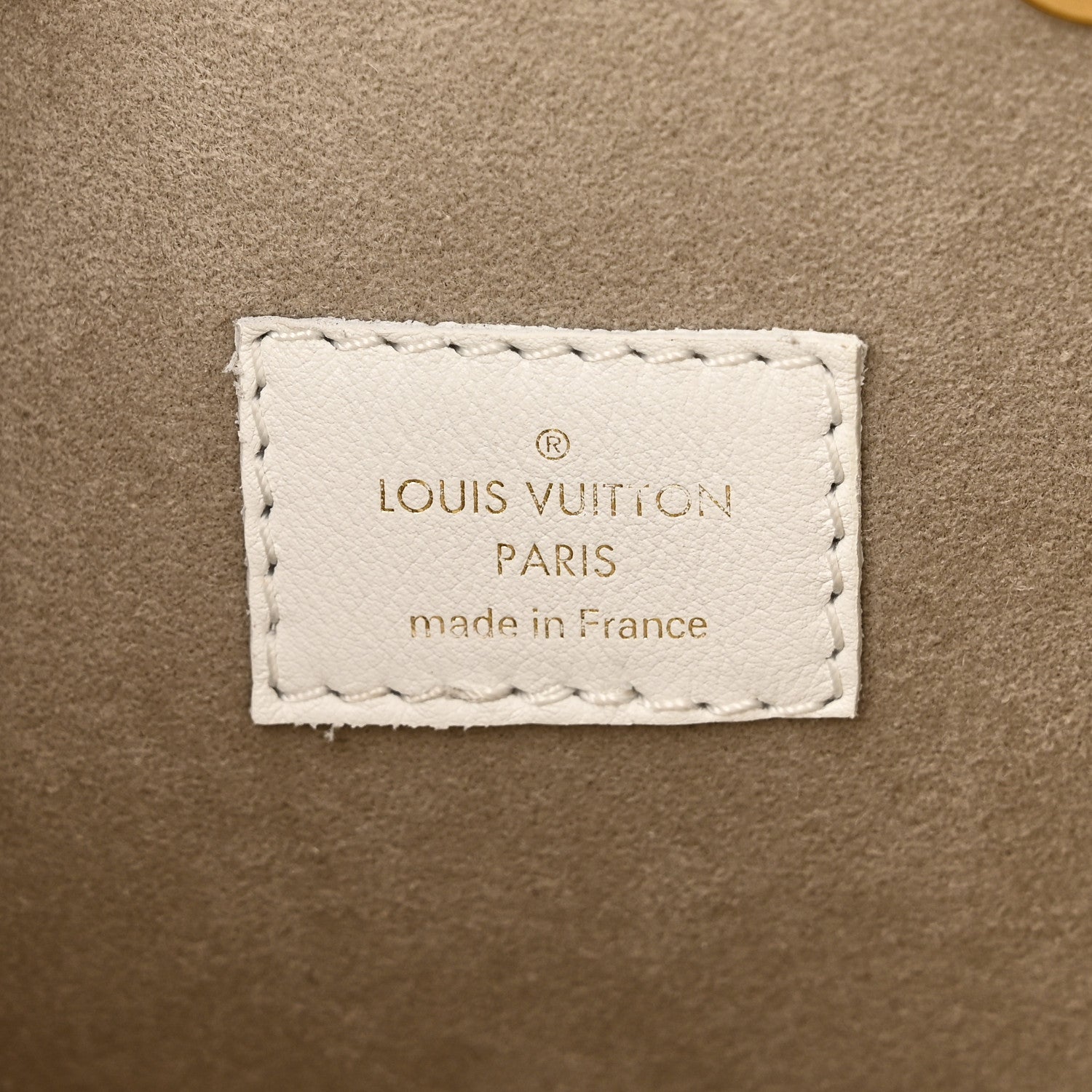 Calfskin Monogram Cutout Petit Noe White £¨ Direct shipment via from wholesalehk.shop