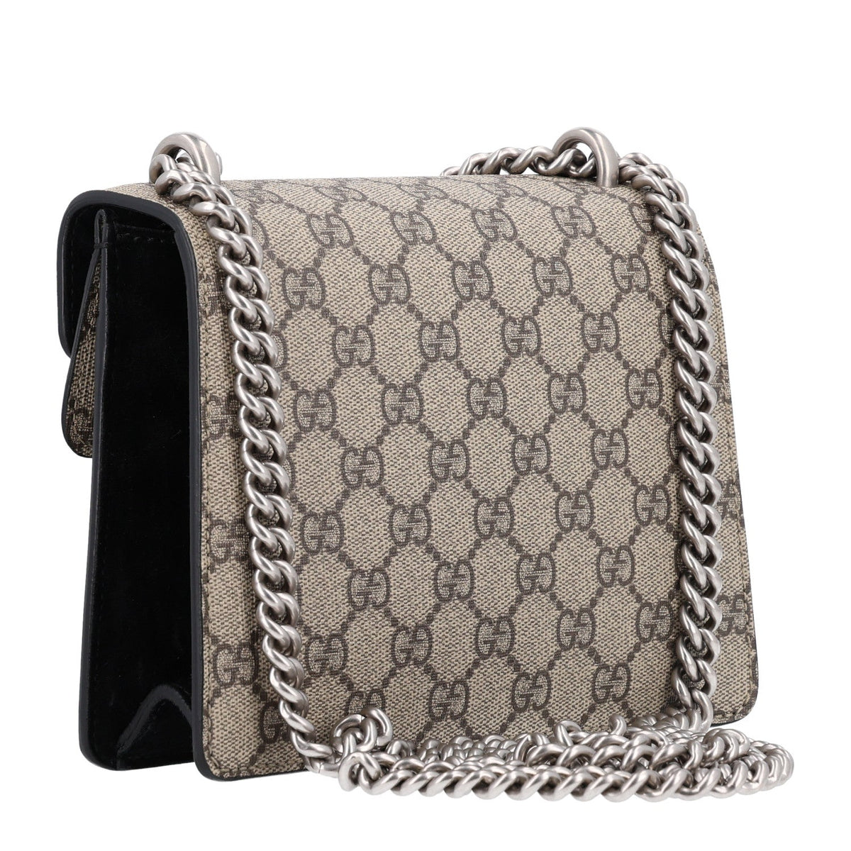 GG Supreme Monogram Mini Dionysus Shoulder Bag Black wholesalehk.shop