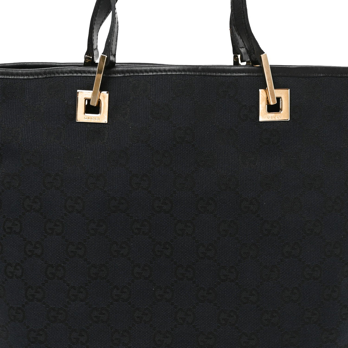 Monogram Large Bucket Tote Black wholesalehk.shop