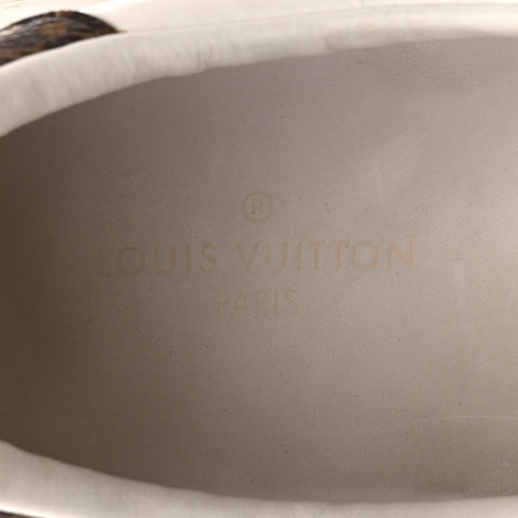 Lambskin Embossed Monogram Time Out Sneakers 35  White £¨ Direct shipment via from wholesalehk.shop
