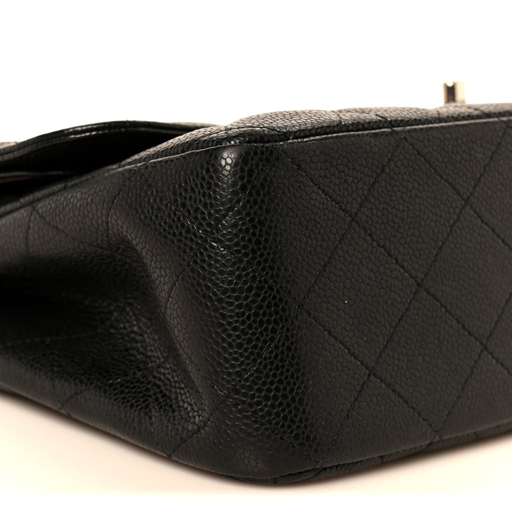 Caviar Quilted Jumbo Double Flap Black wholesalehk.shop