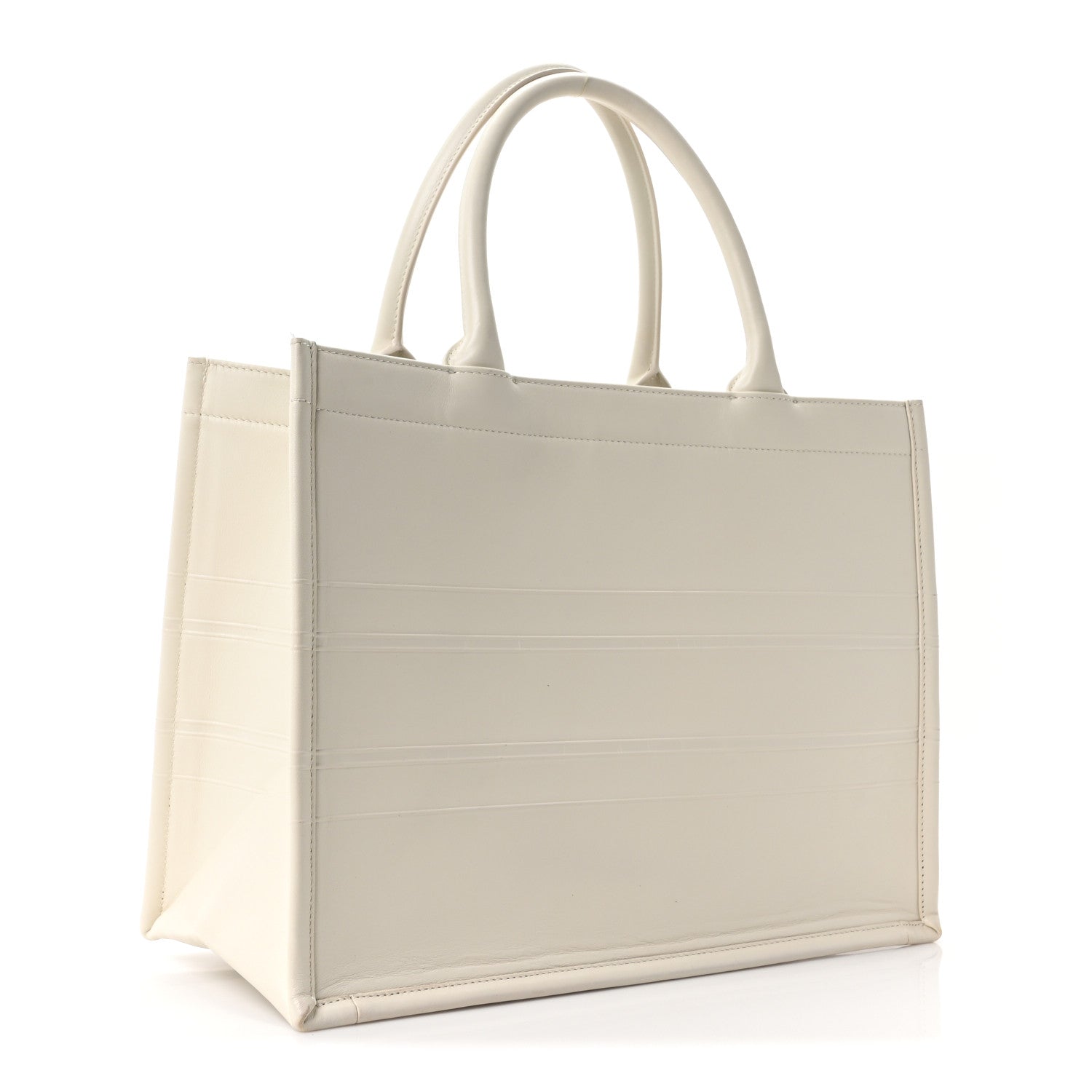 Calfskin Embossed Medium Book Tote Ivory Tote Ivory £¨ Direct shipment via from wholesalehk.shop
