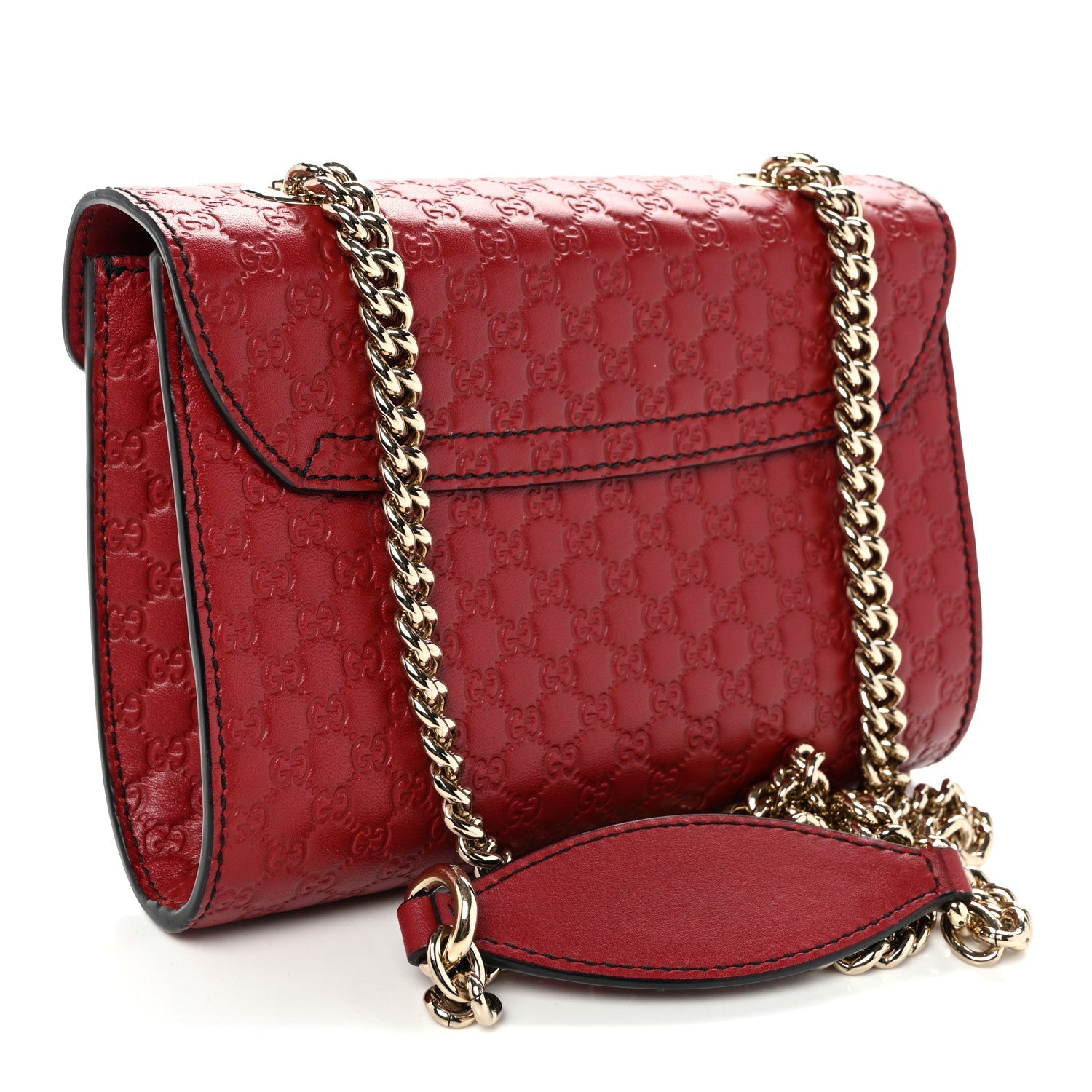 Soft Microguccissima Mini Emily Chain Shoulder Bag Rosso £¨ Direct shipment via from wholesalehk.shop