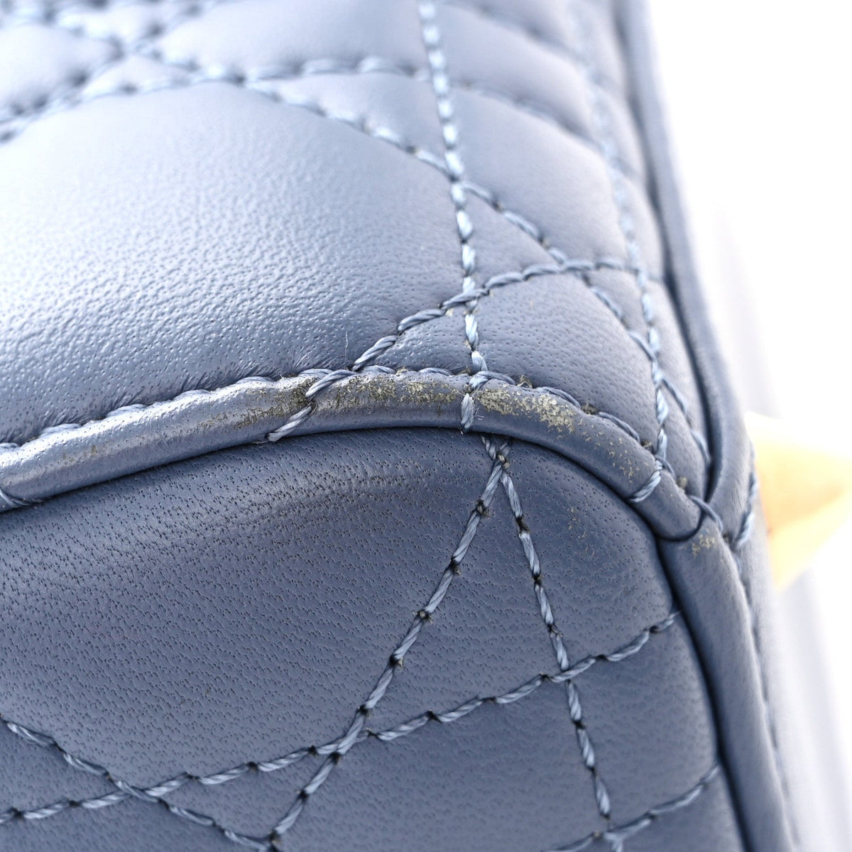 Lambskin Cannage Small My ABCDior Lady Dior Denim Blue wholesalehk.shop
