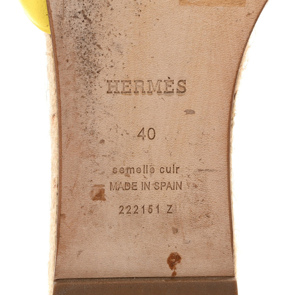 Nappa Famosa Espadrille Sandals 40 Jaune Curcuma wholesalehk.shop