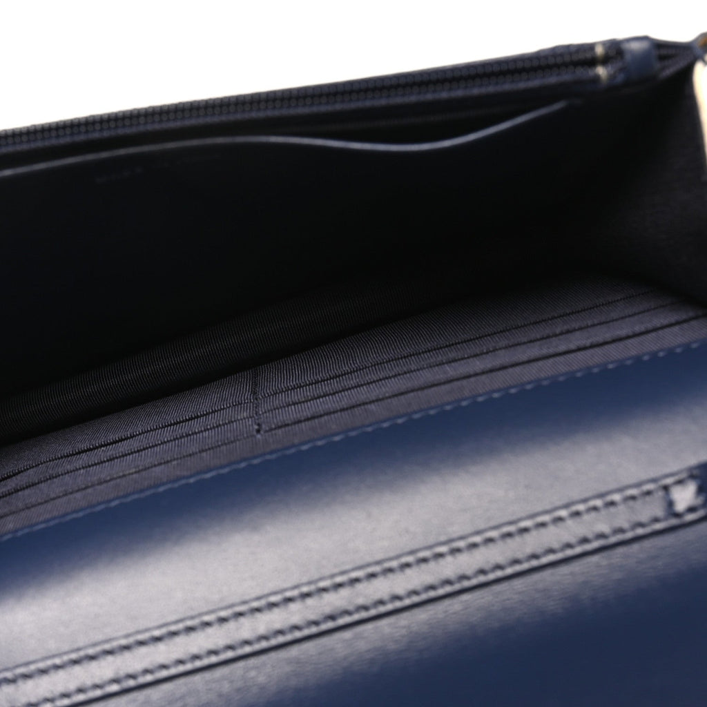 Canvas Printed Quilted 2.55 Reissue Wallet On Chain WOC White Black Navy Blue wholesalehk.shop