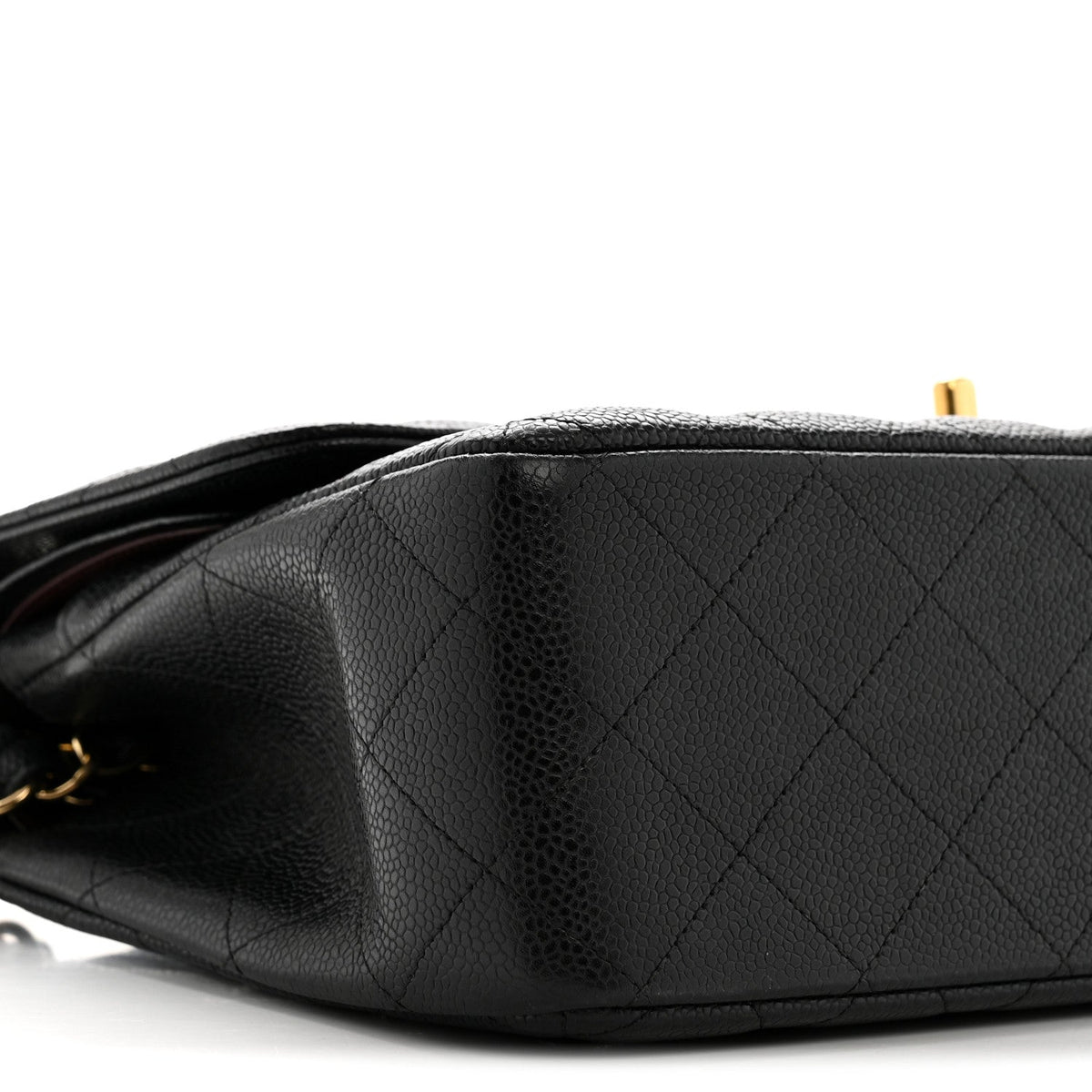 Caviar Quilted Jumbo Double Flap Black wholesalehk.shop