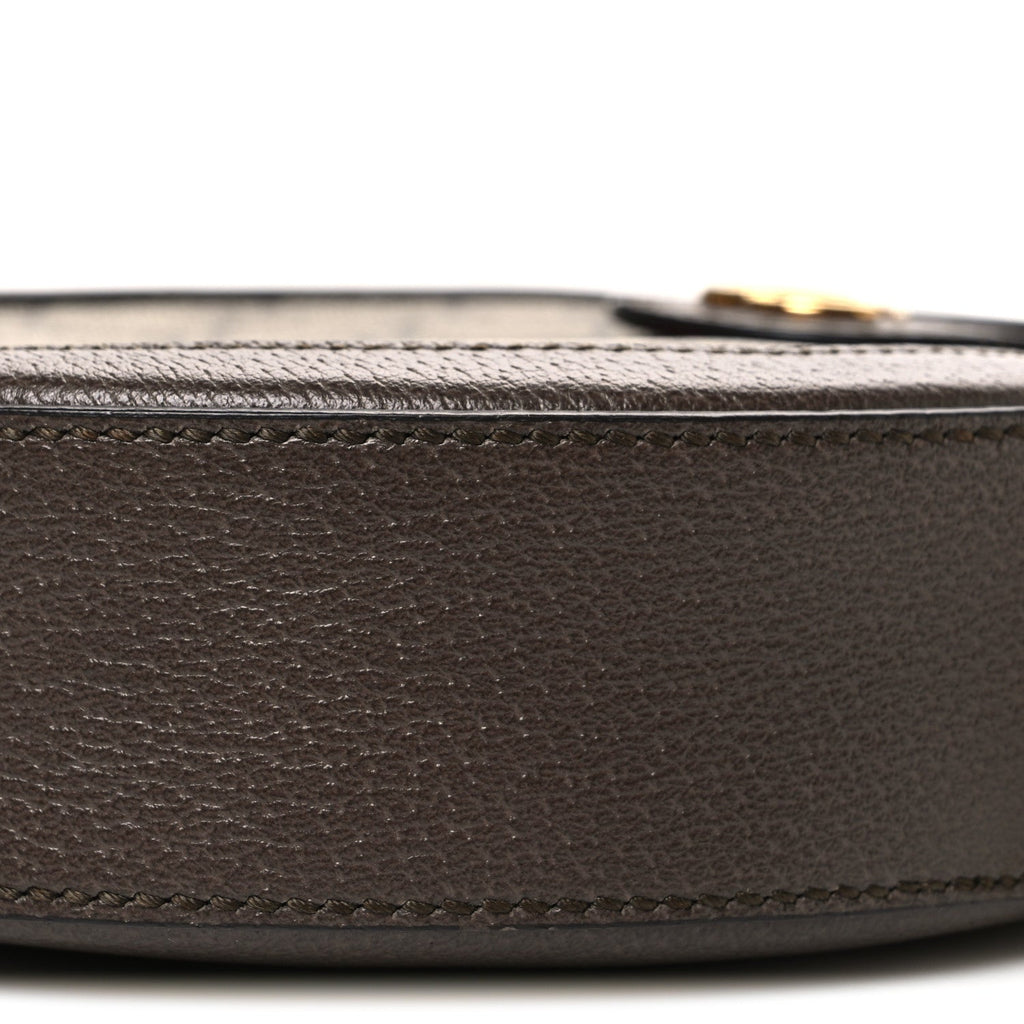 GG Supreme Monogram Web Mini Ophidia Round Shoulder Bag Brown wholesalehk.shop