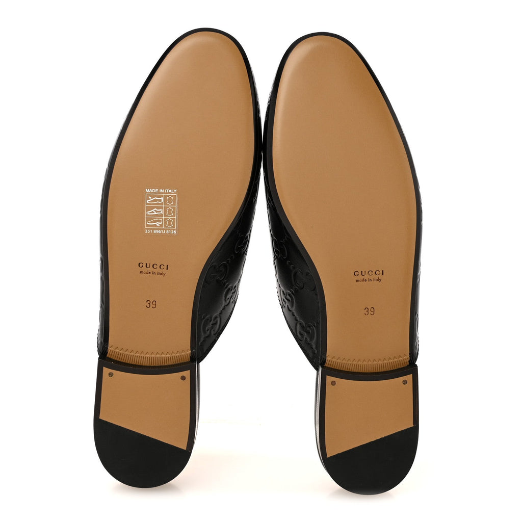 Glamour Calfskin Guccissima Womens Princetown Slippers 39 Black £¨ Direct shipment via from wholesalehk.shop