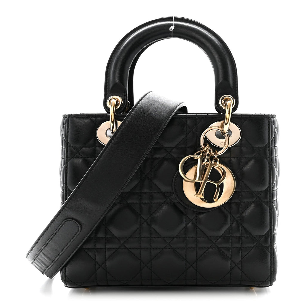 Lambskin Cannage Small My ABCDior Lady Dior Black wholesalehk.shop