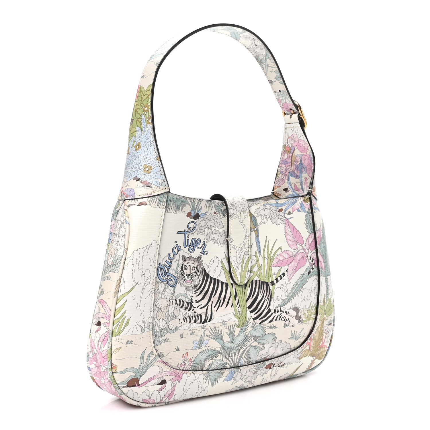 New Shangai Calfskin Tiger Savanah Small Jackie 1961 Hobo Chalky White Multicolor £¨ Direct shipment via from wholesalehk.shop