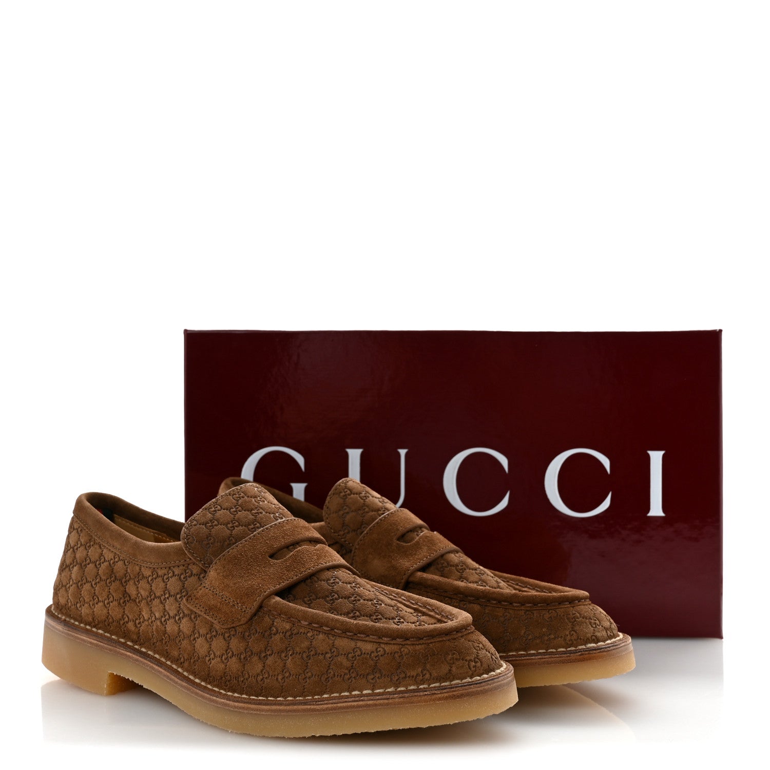 Luxury Suede Microguccissima Mens Loafers 9.5 Nocciola £¨ Direct shipment via from wholesalehk.shop
