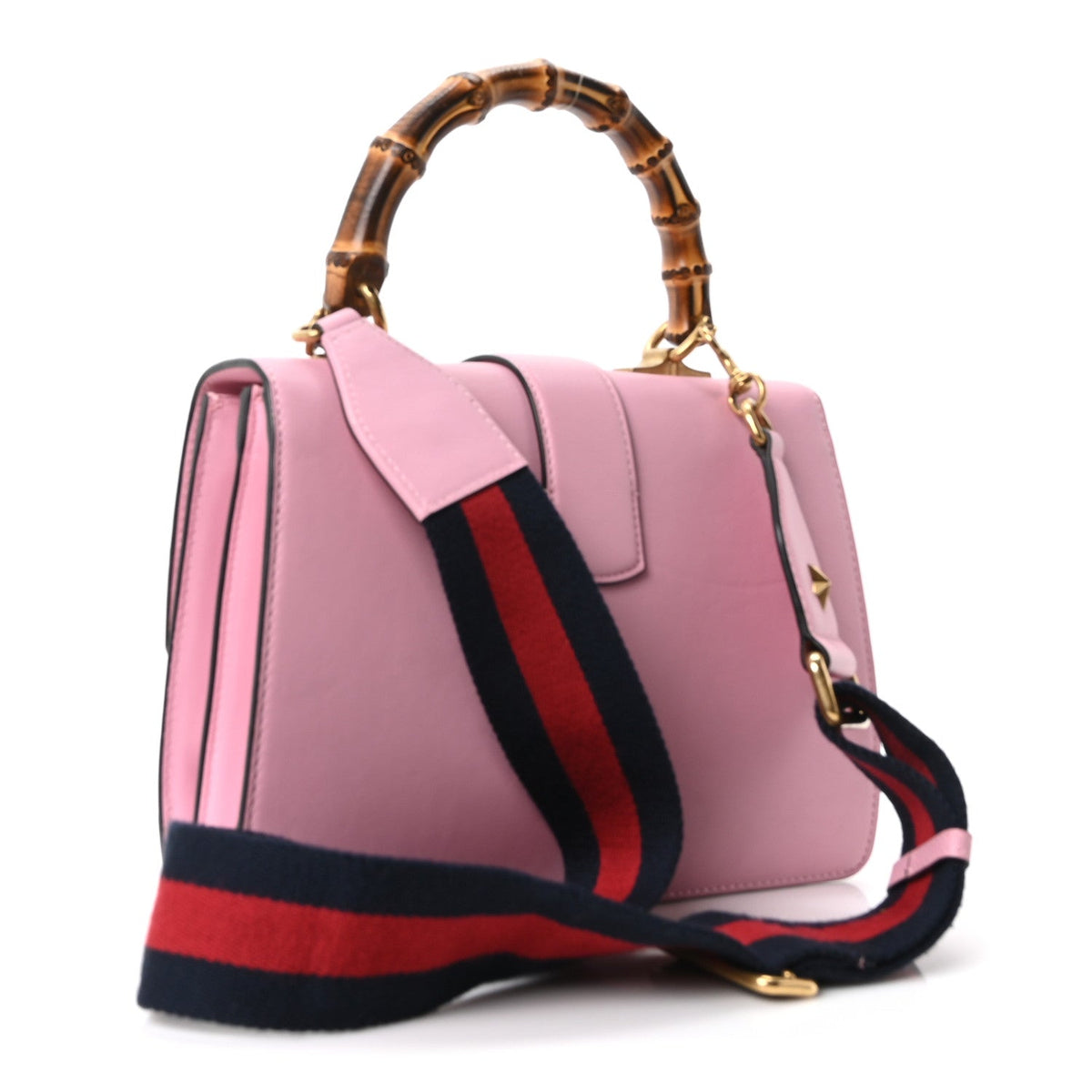 Moon Calfskin Web Medium Dionysus Bamboo Top Handle Bag Sugar Pink Blue Agata Hibiscus Red wholesalehk.shop