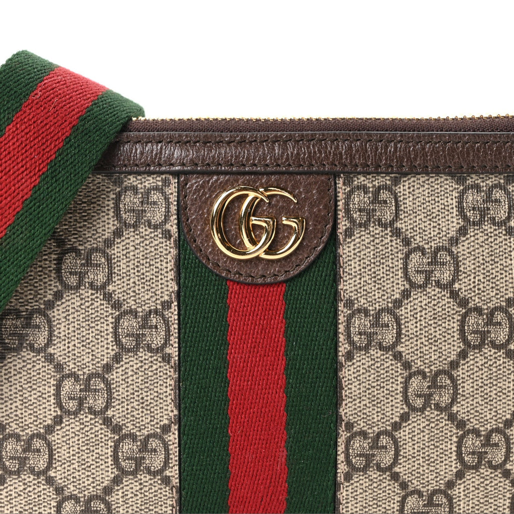 GG Supreme Monogram Web Ophidia Utility Belt Bag  85 34 Beige Ebony New Acero wholesalehk.shop