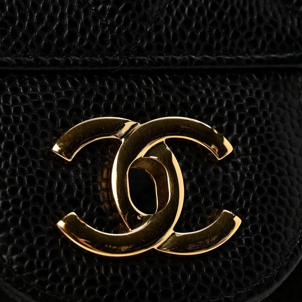 Caviar Quilted Jumbo Double Flap Black wholesalehk.shop