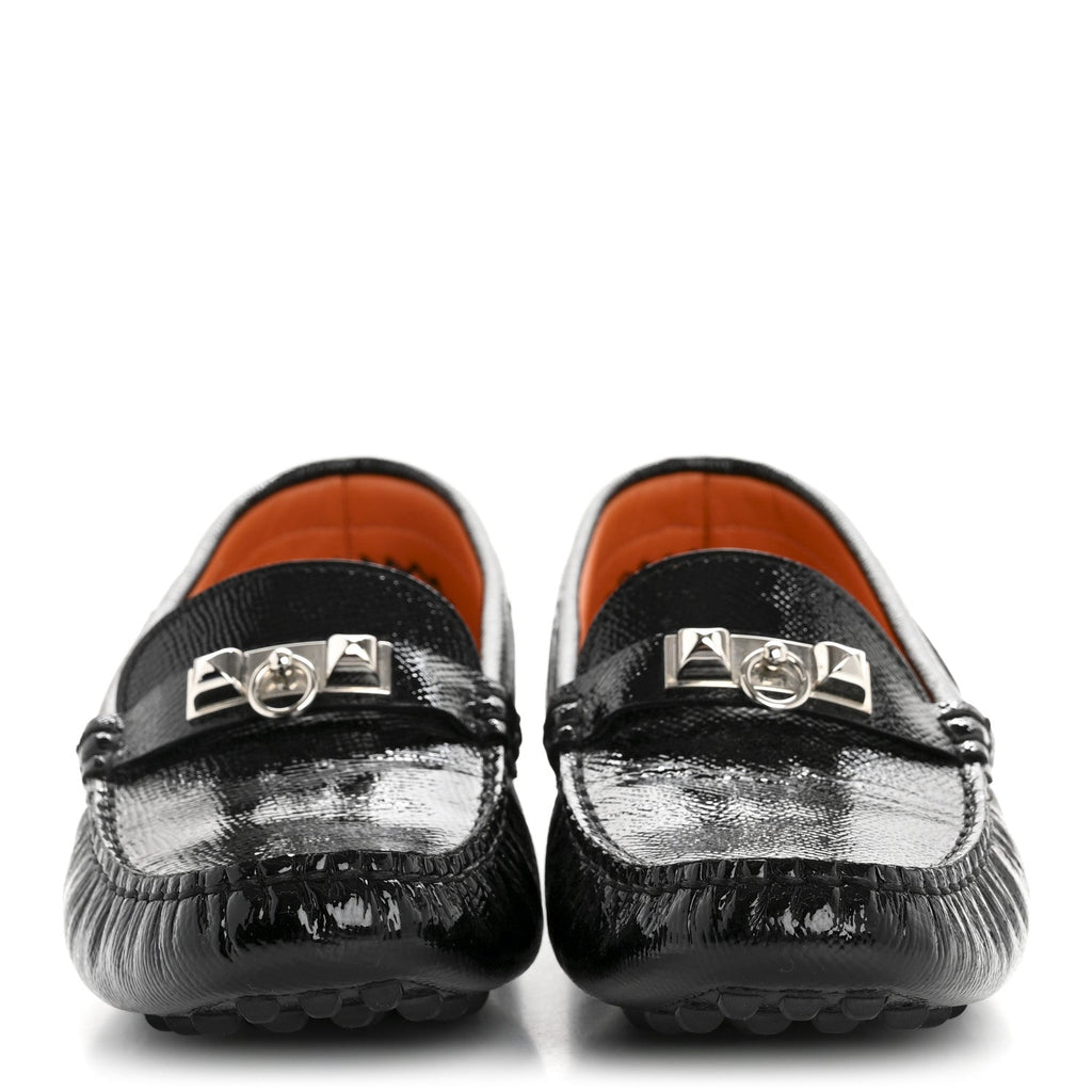 Patent Epsom Womens Irving Driving Moccasin Loafers 37 Black wholesalehk.shop