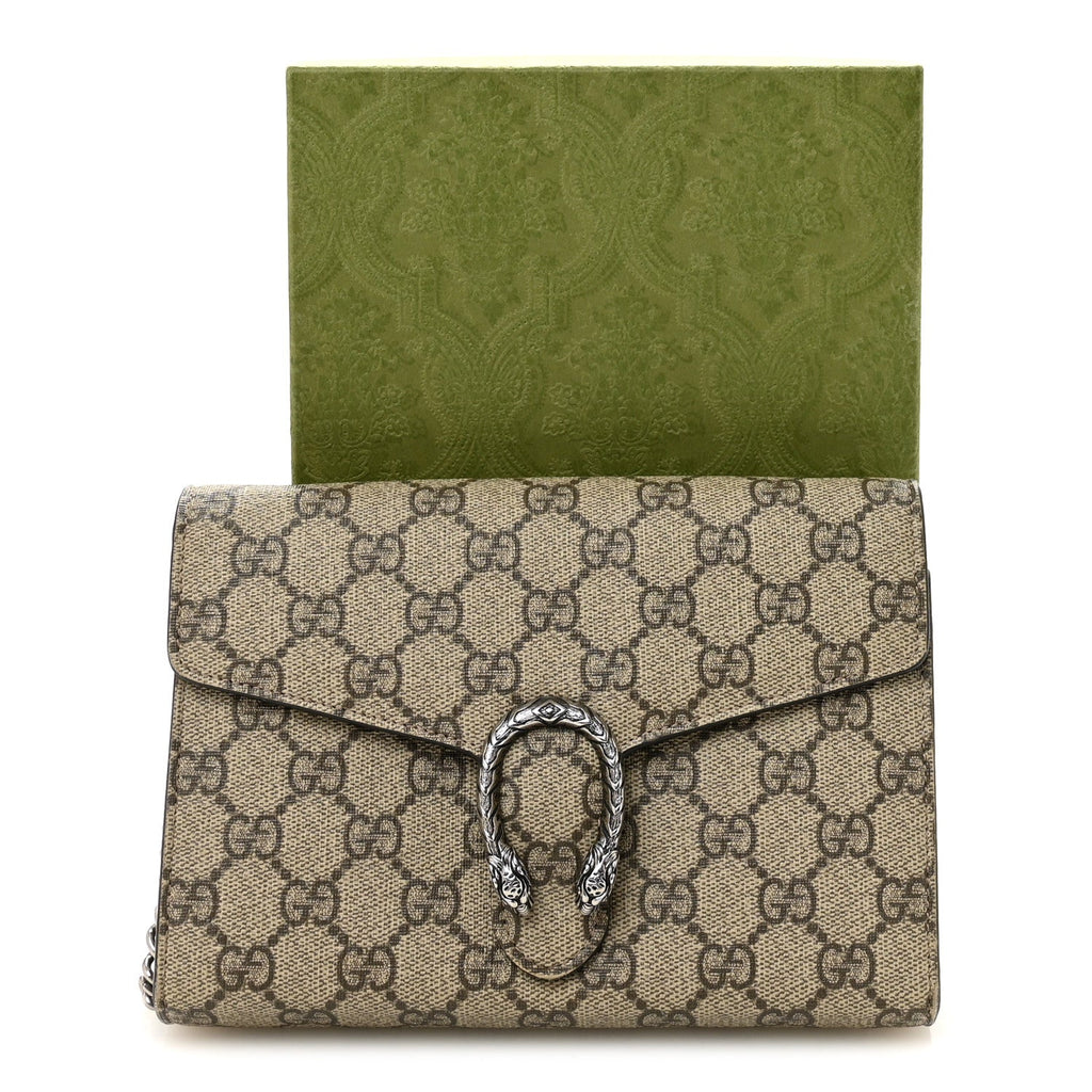 GG Supreme Monogram Mini Dionysus Chain Wallet wholesalehk.shop