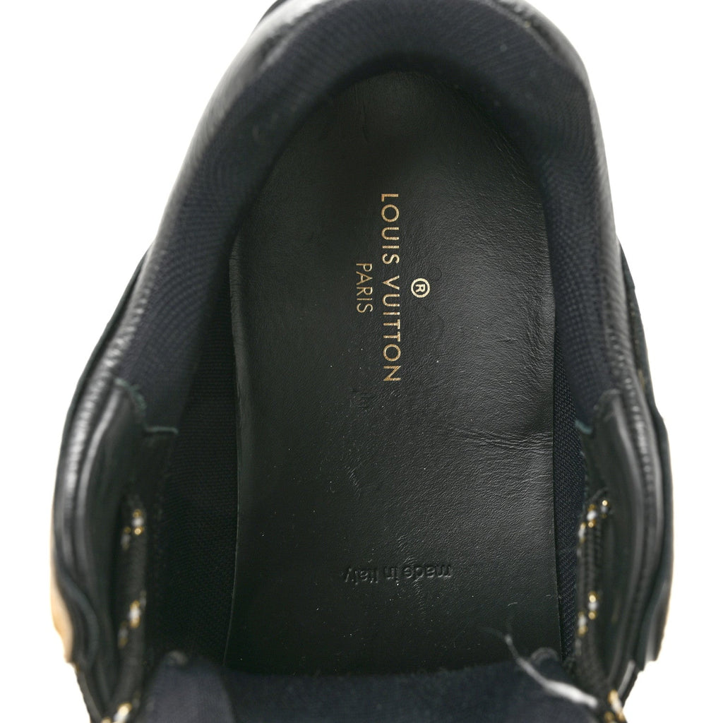 Calfskin Mens Zig Zag Sneakers 8 Black Gold £¨ Direct shipment via from wholesalehk.shop