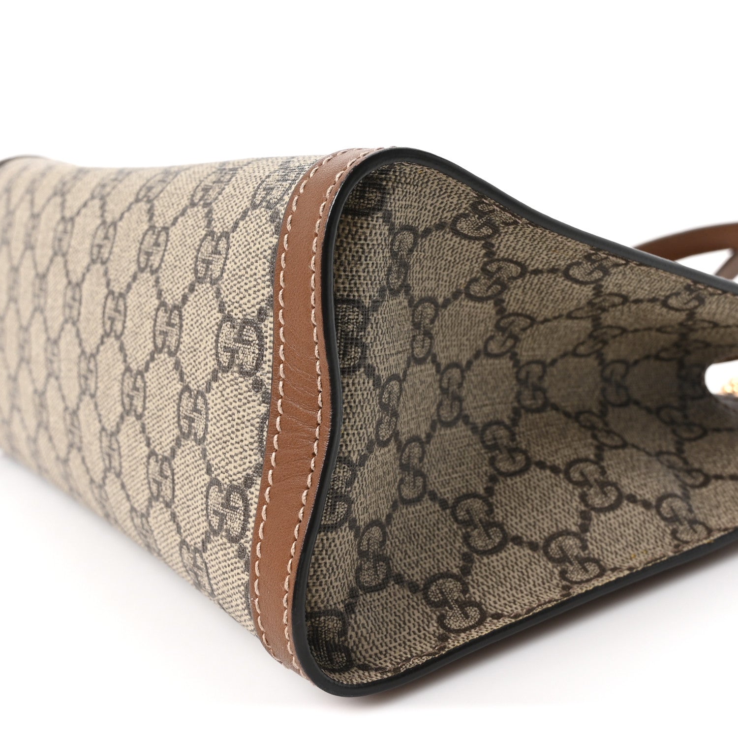 GG Supreme Monogram Calfskin Small Padlock Tote Beige Ebony Tuscany £¨ Direct shipment via from wholesalehk.shop