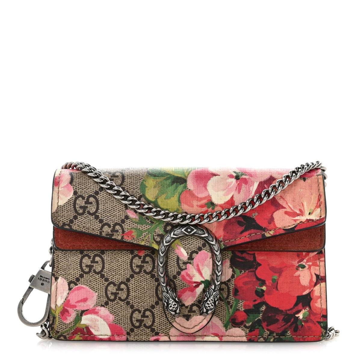 GG Supreme Monogram Blooms Super Mini Dionysus Shoulder Bag Beige Multicolor Dry Rose Beige Multicolor Dry Rose wholesalehk.shop