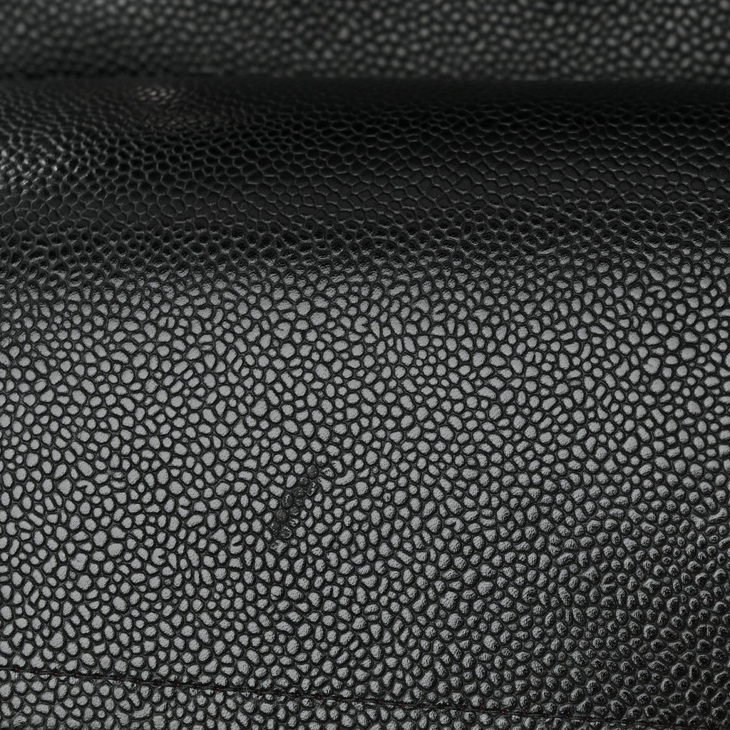 Caviar Quilted Jumbo Double Flap Black wholesalehk.shop