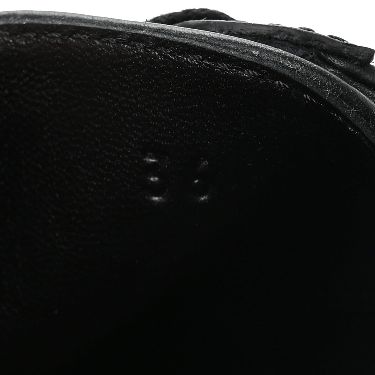 Calfskin Deep Sneakers 36 Black wholesalehk.shop