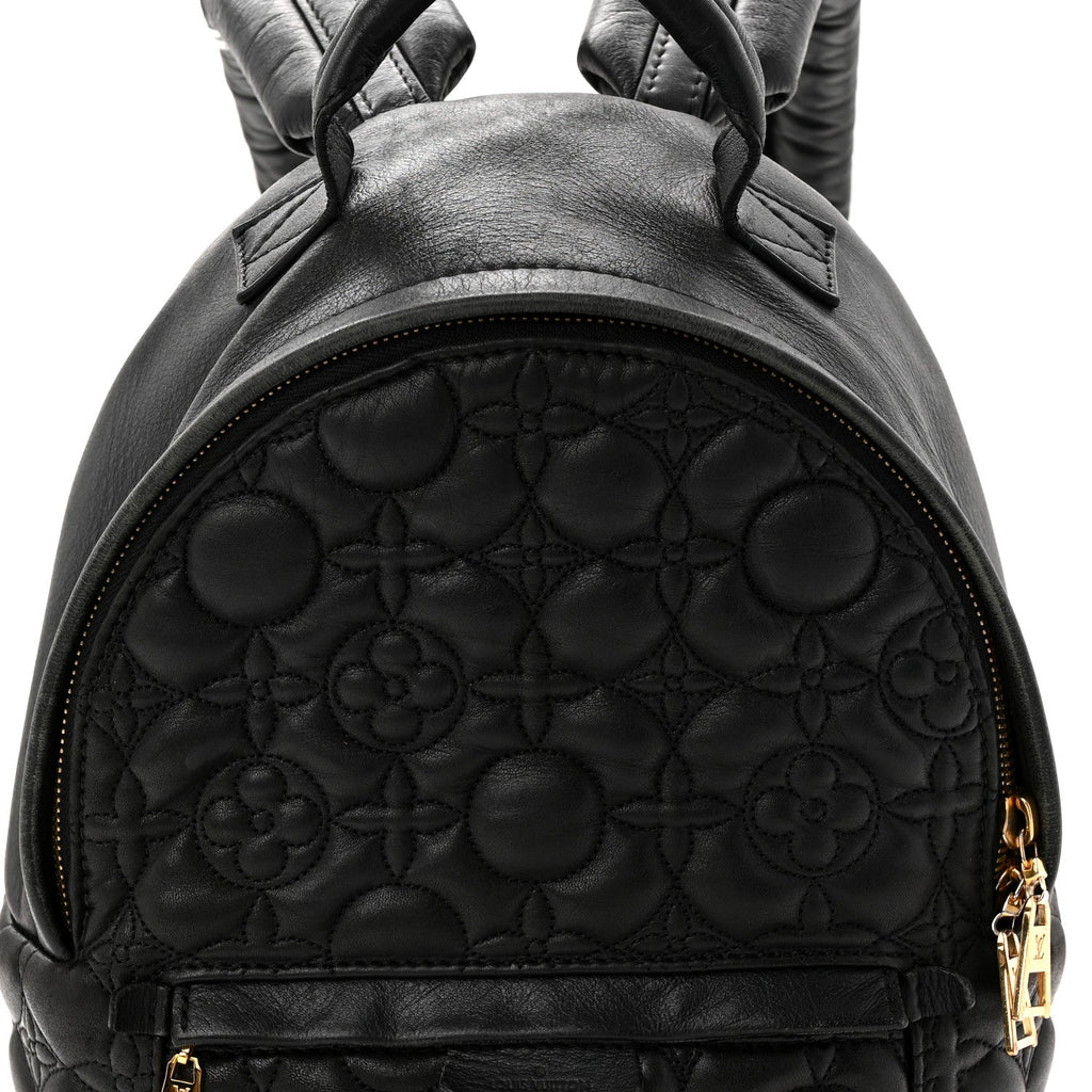 Lambskin Flower Quilted Palm Springs Backpack PM Black £¨ Direct shipment via from wholesalehk.shop