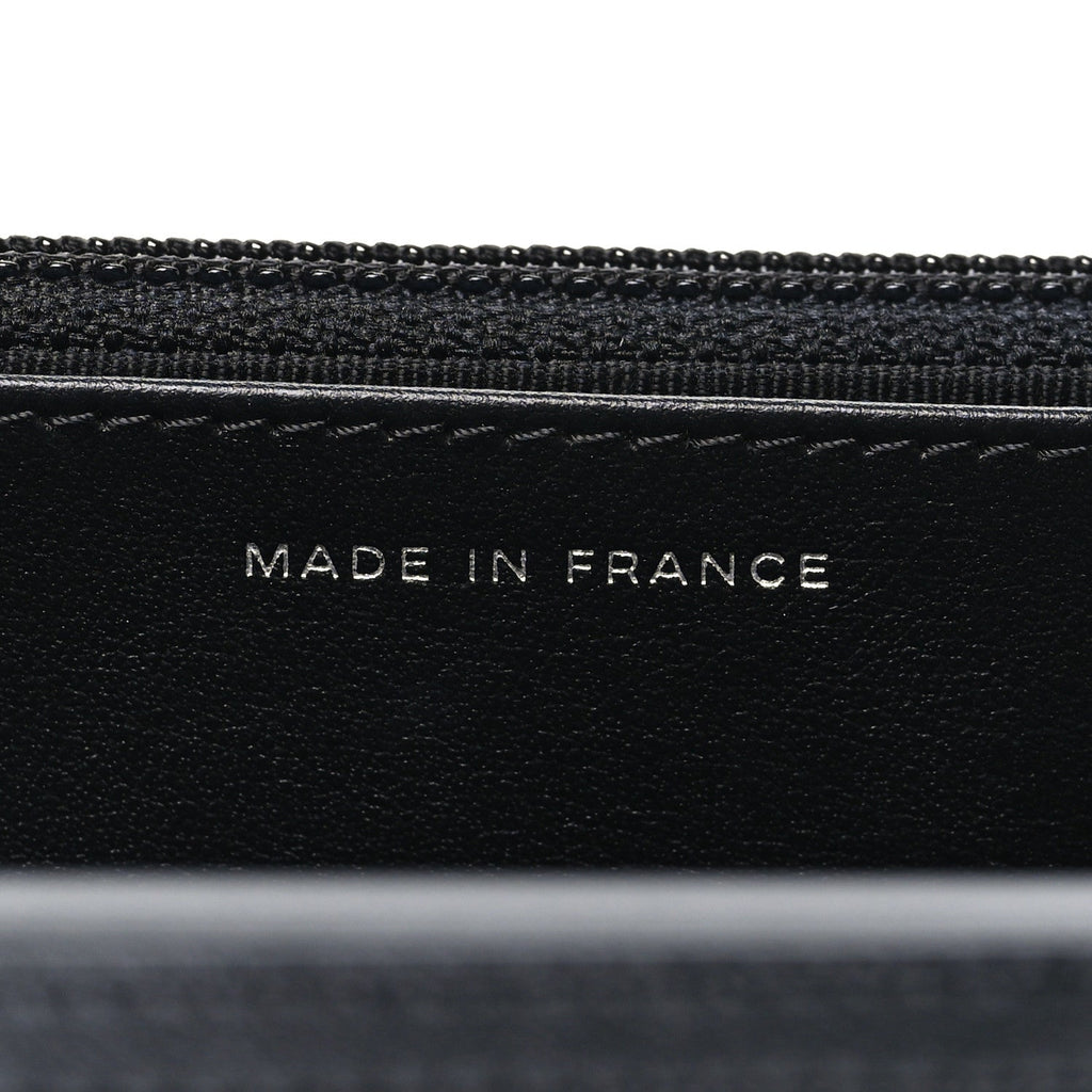 Aged Calfskin Quilted Reissue Wallet On Chain WOC So Black wholesalehk.shop