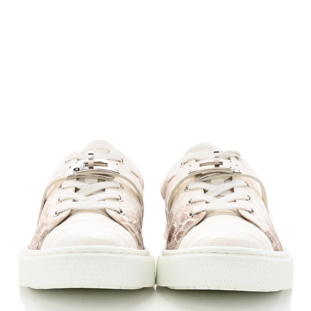 Matte Niloticus Crocodile Himalaya Day Sneaker 37.5 Blanc wholesalehk.shop