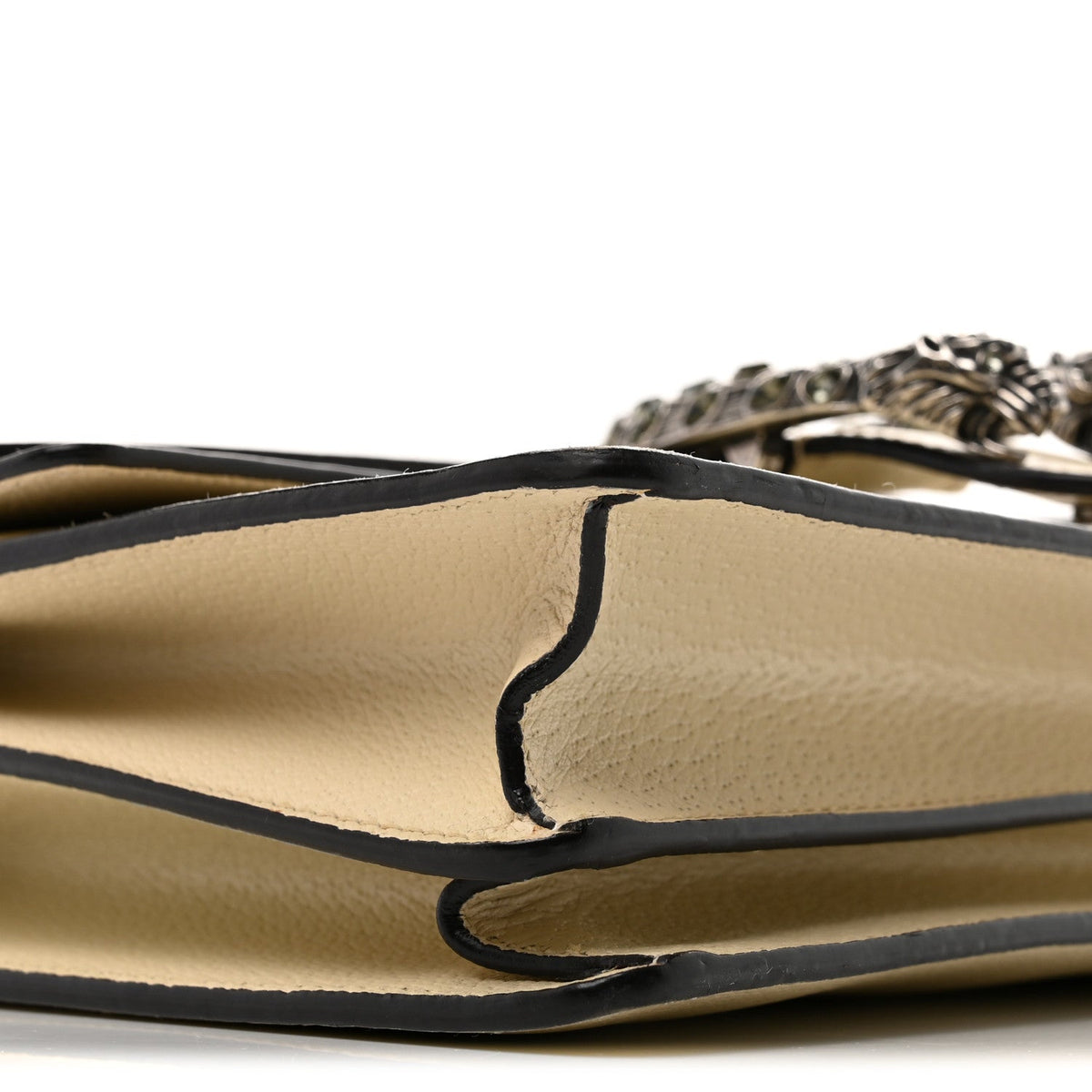 Textured Calfskin Crystal Small Dionysus Shoulder Bag Mystic White wholesalehk.shop