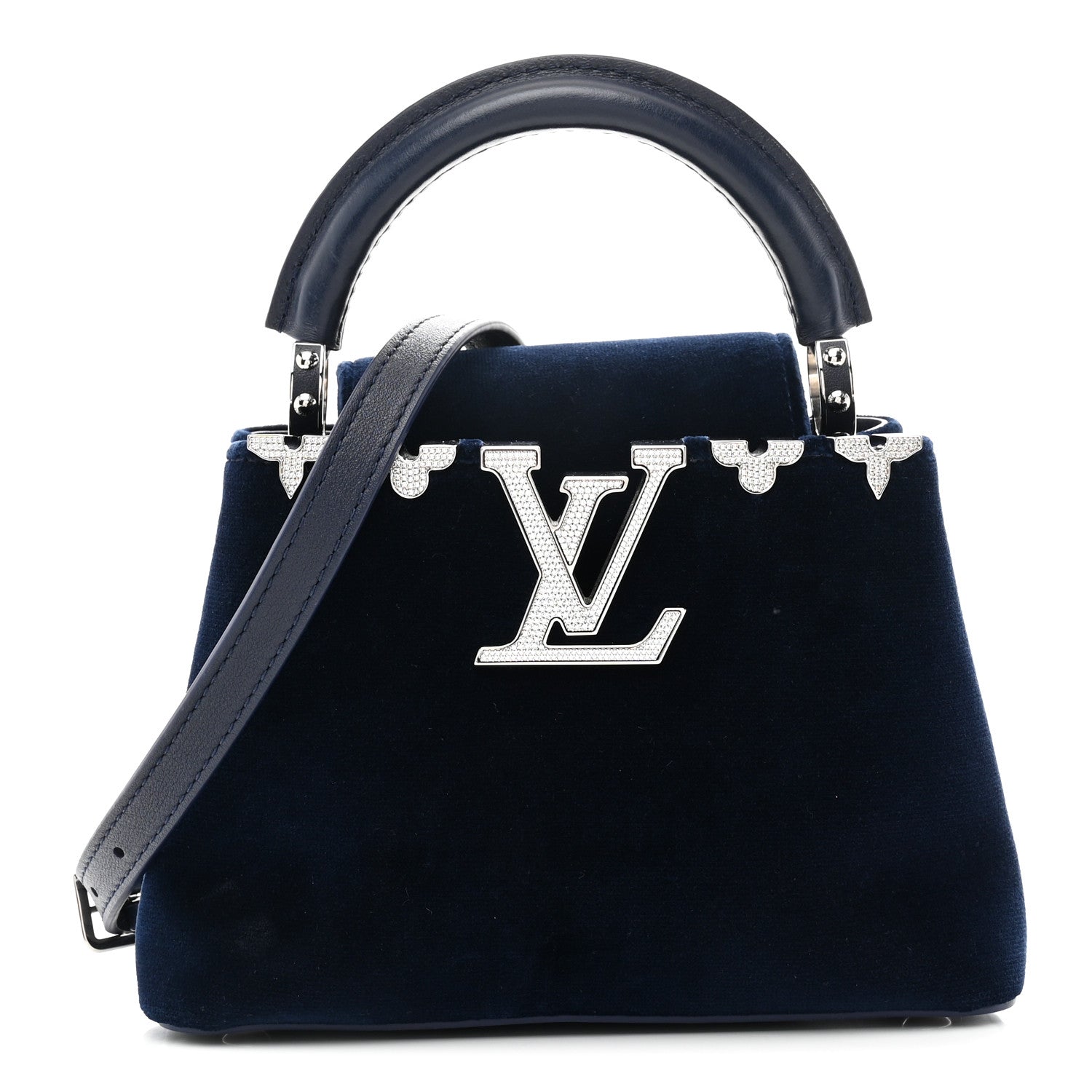 Velvet Crystal Capucines Mini Midnight Blue £¨ Direct shipment via from wholesalehk.shop