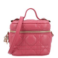 Lambskin Cannage Micro Vanity Case Strawberry Pink wholesalehk.shop