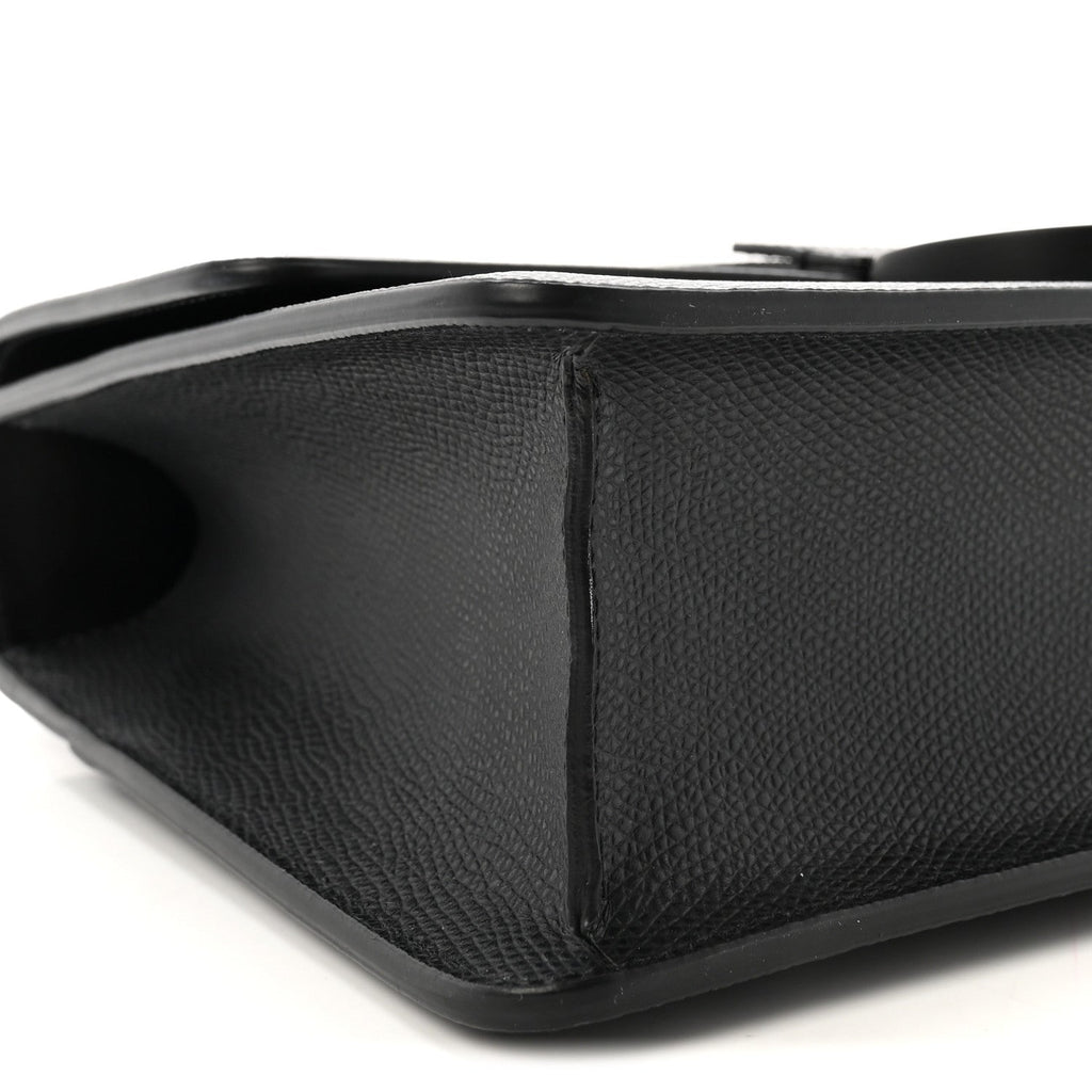 Ultra Matte Grained Calfskin 30 Montaigne Flap Bag Black wholesalehk.shop