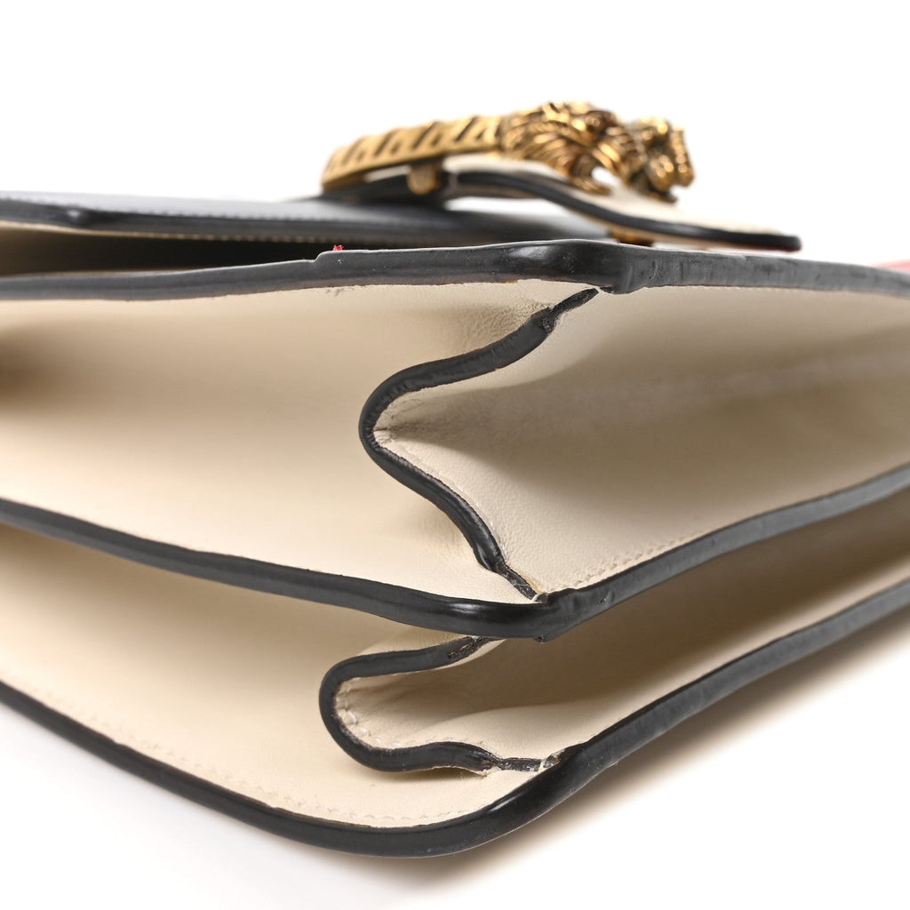 Calfskin Bamboo Web Medium Dionysus Top Handle Bag White Blue Hibiscus Red wholesalehk.shop