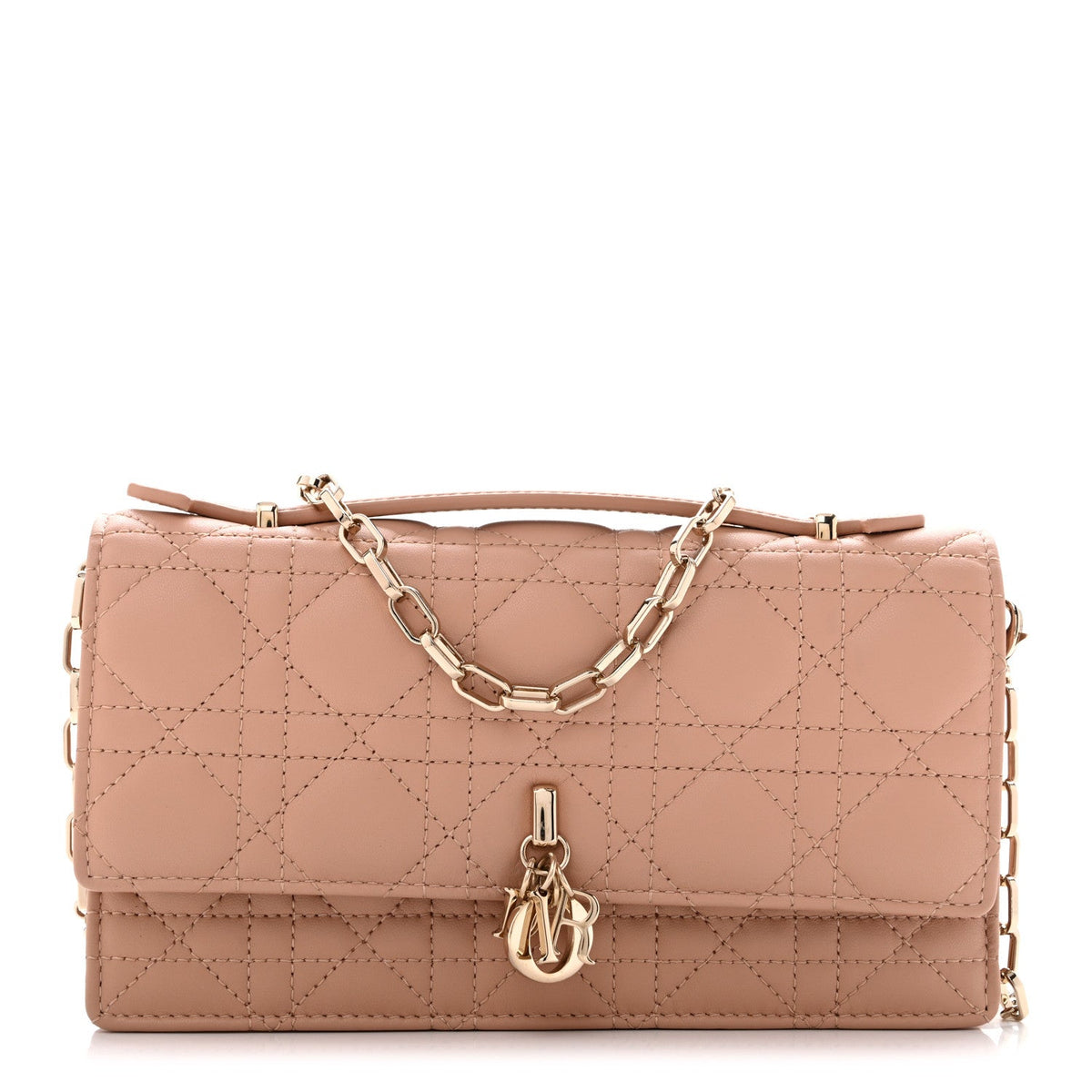 Lambskin Cannage Mini My Dior Bag Rose Des Vents wholesalehk.shop